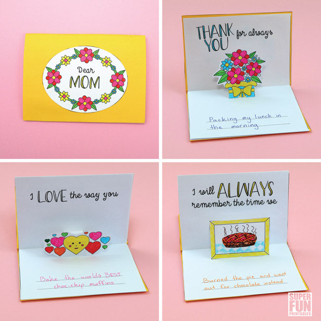 Mothers Day Pop Up Book Super Fun Printables