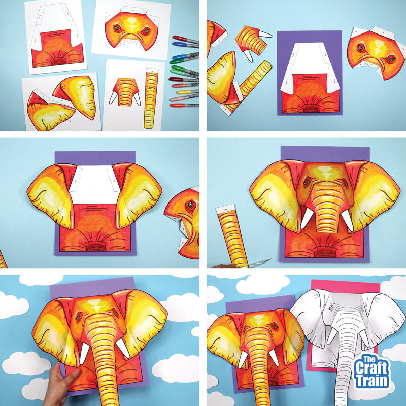 3D Elephant Craft