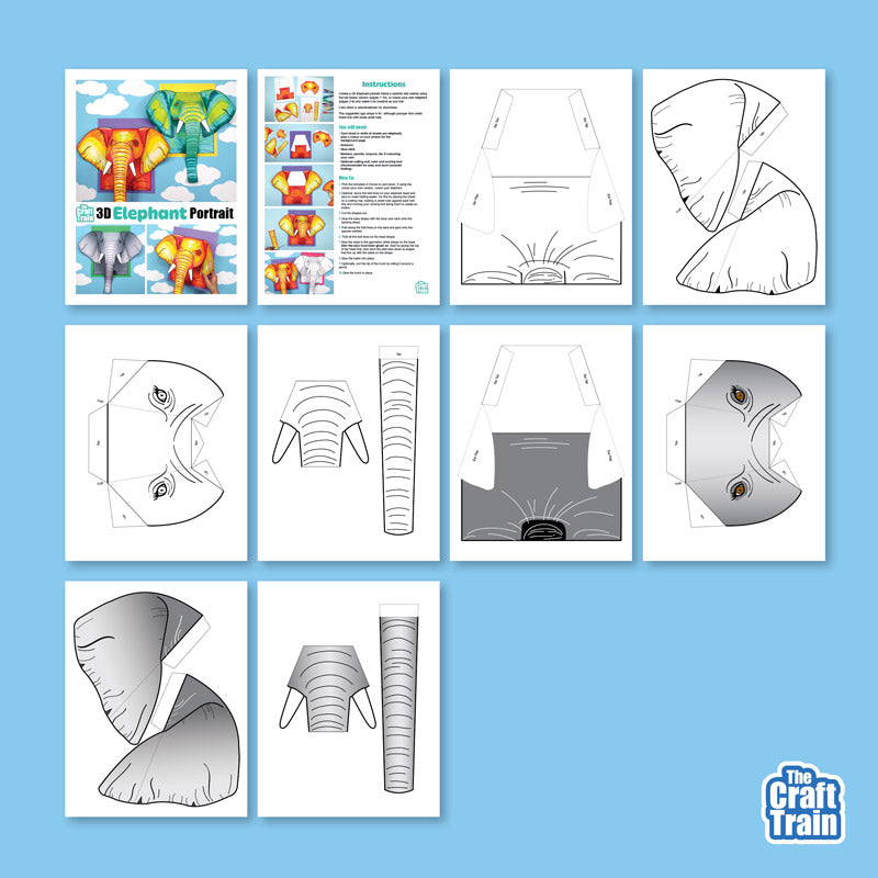 3D Elephant Craft
