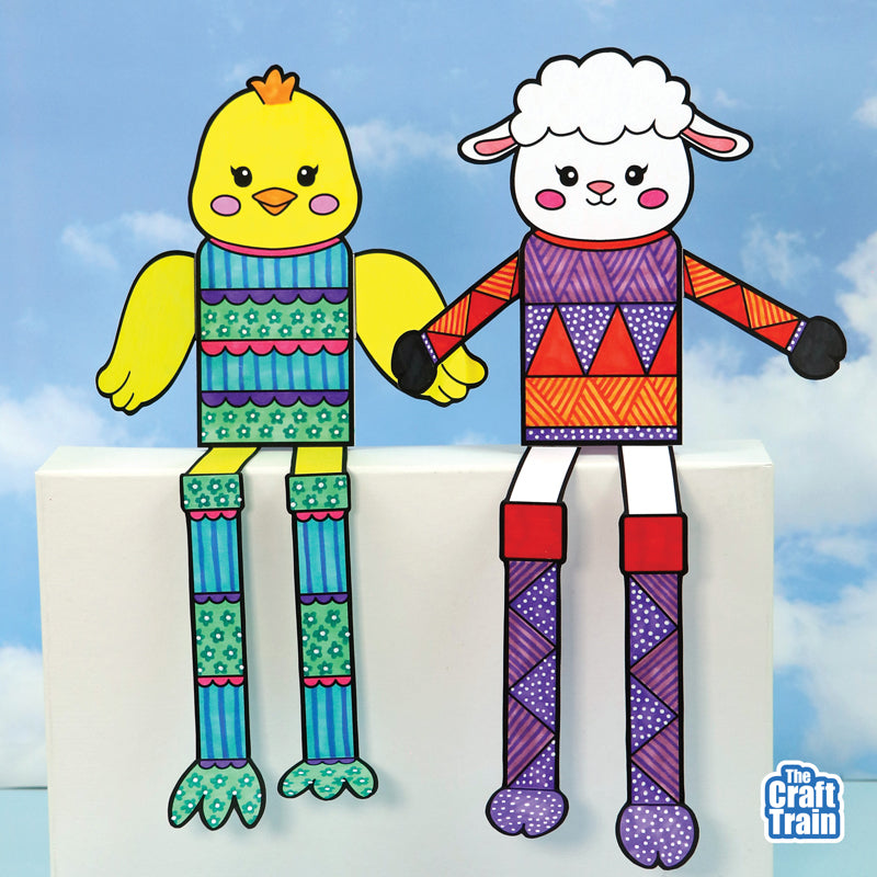 Spring Pattern Art Animals