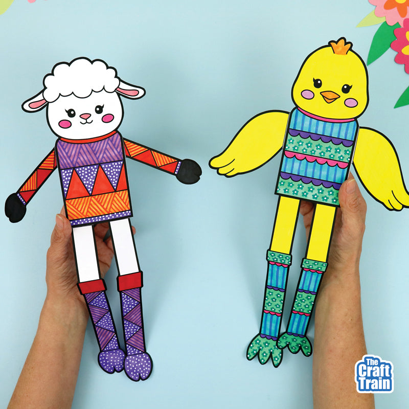 Spring Pattern Art Animals