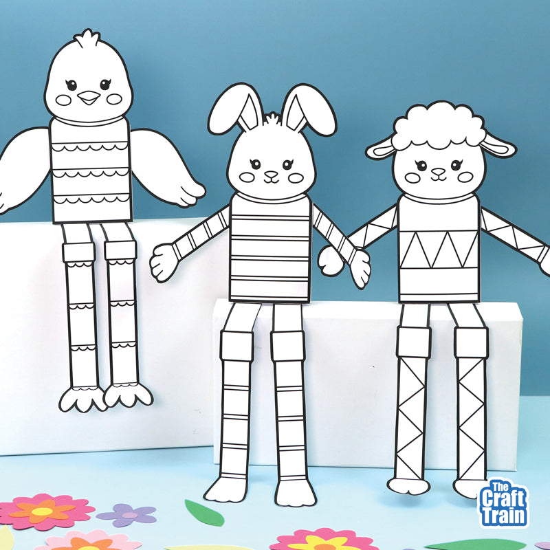 Spring Pattern Art Animals