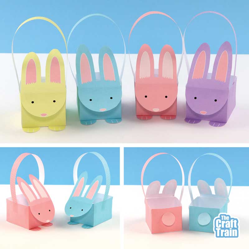 Bunny Basket paper craft