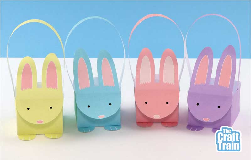 Bunny Basket paper craft