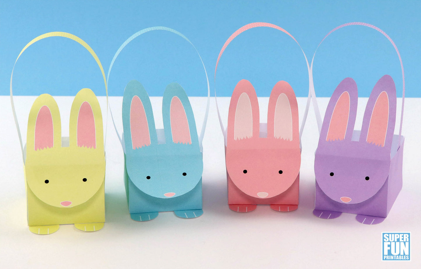 Bunny Basket paper craft