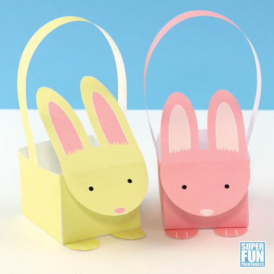 Bunny Basket paper craft