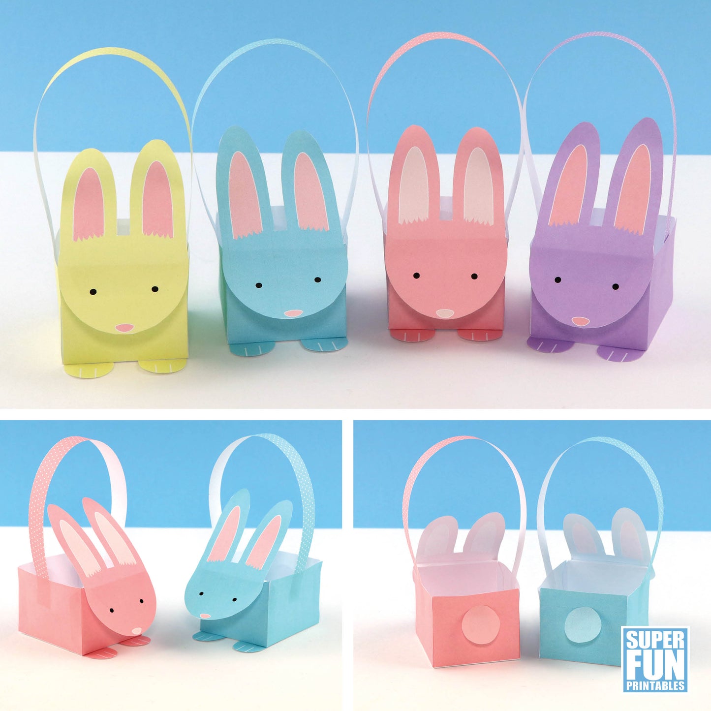 Bunny Basket paper craft