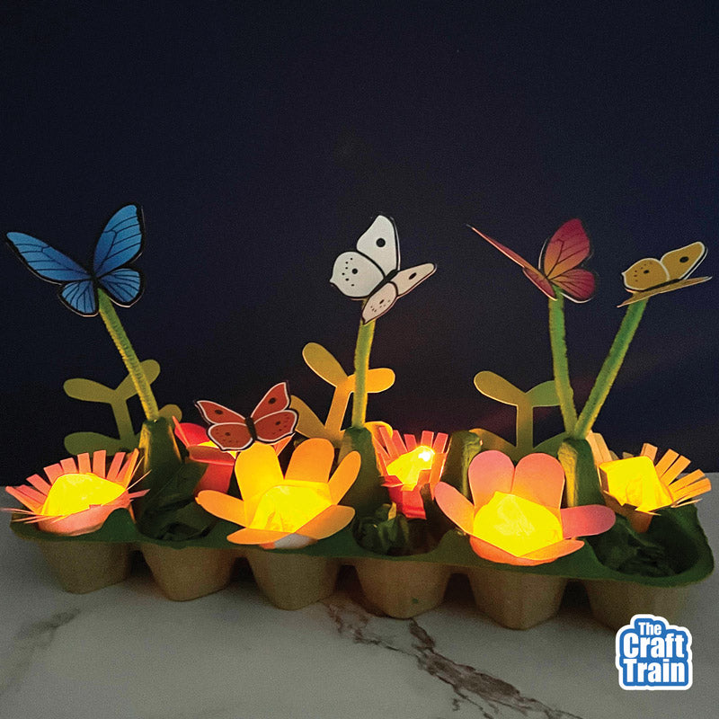 Egg Carton Butterfly Garden
