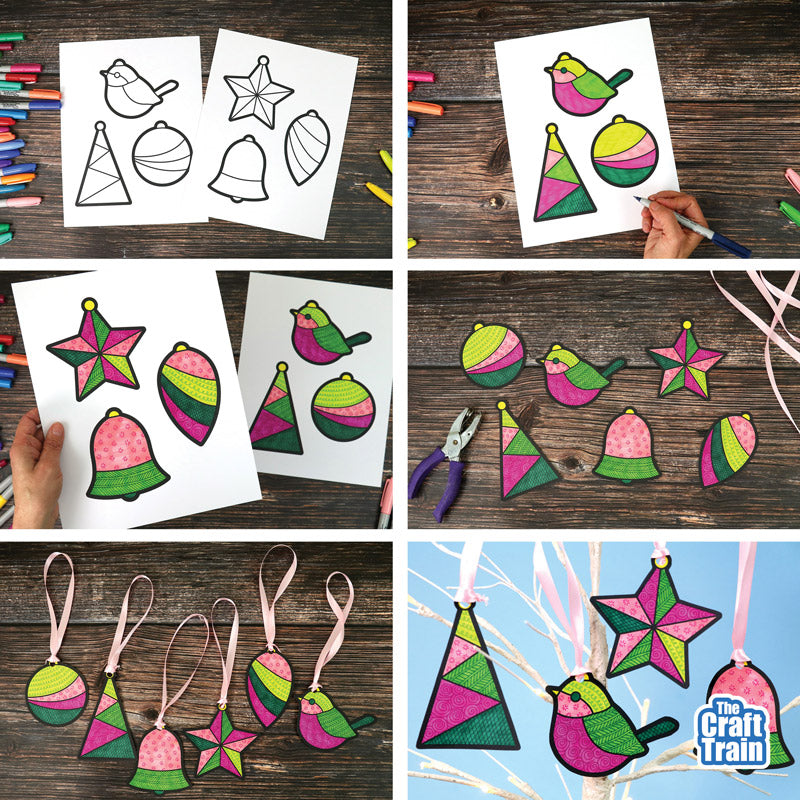 Christmas Patterning Baubles