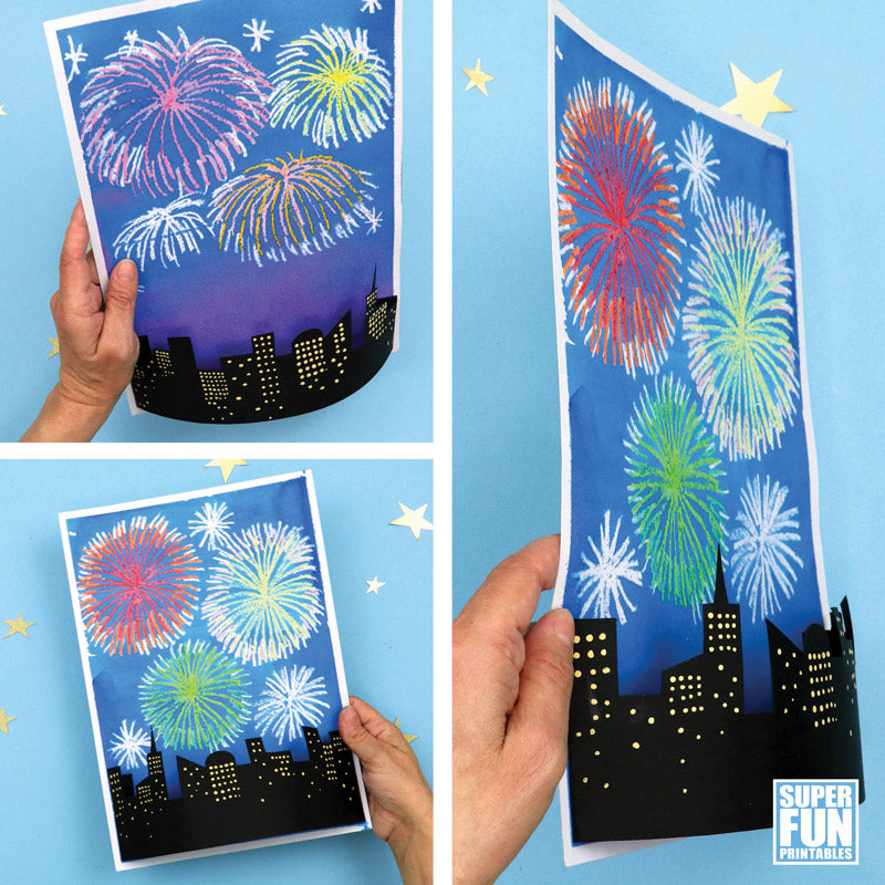 3D Fireworks Art