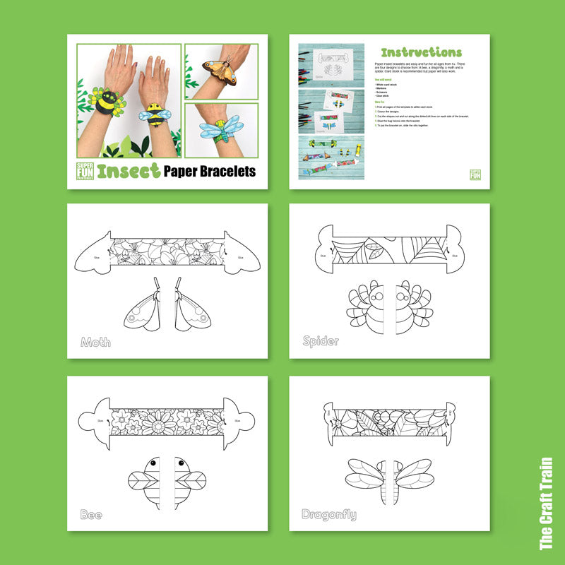 Insect Paper Bracelets