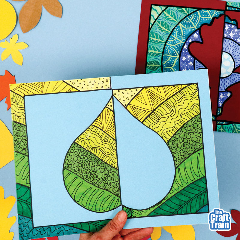 Leaf Positive Negative Art