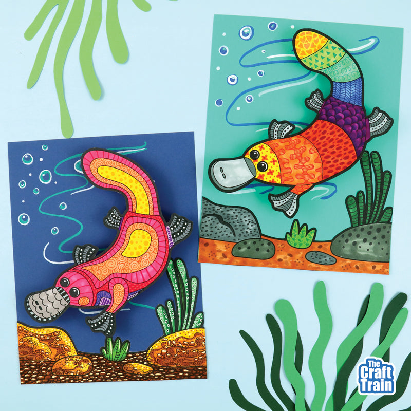 3D Platypus Pattern Art