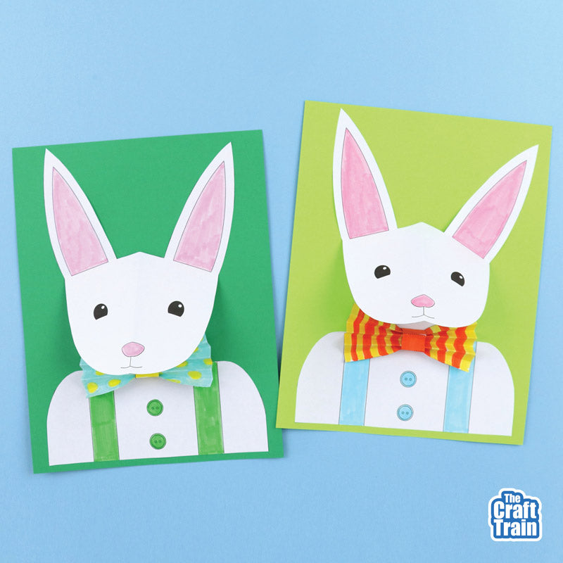 3D bunny paper craft