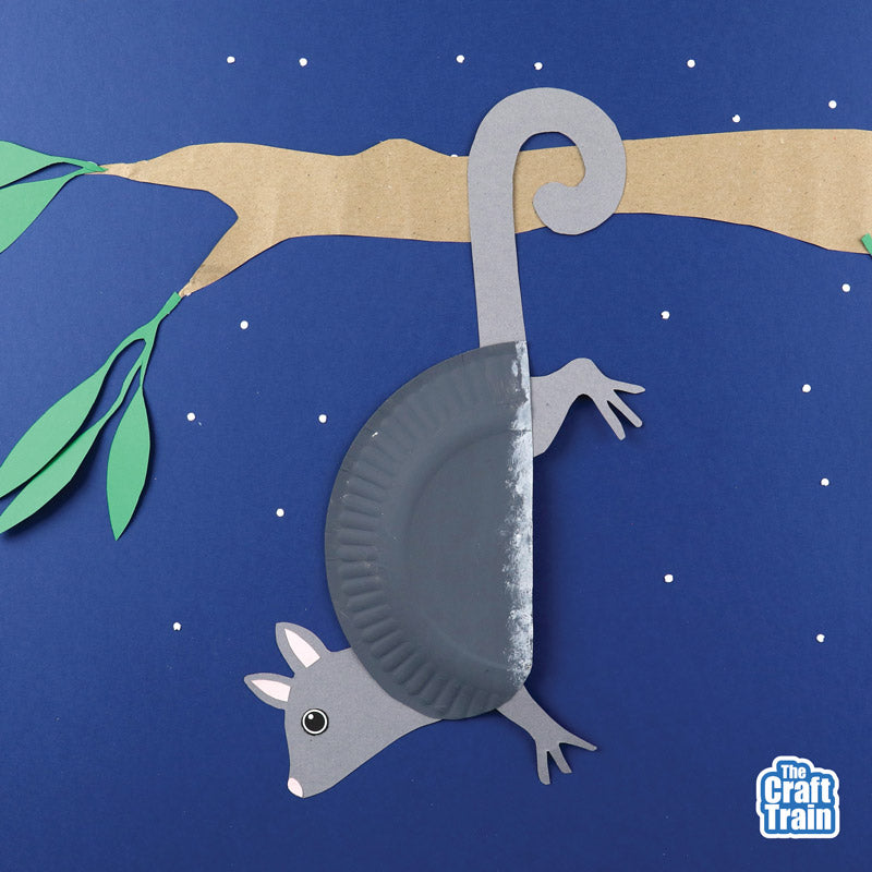 Paper plate Ringtail Possum