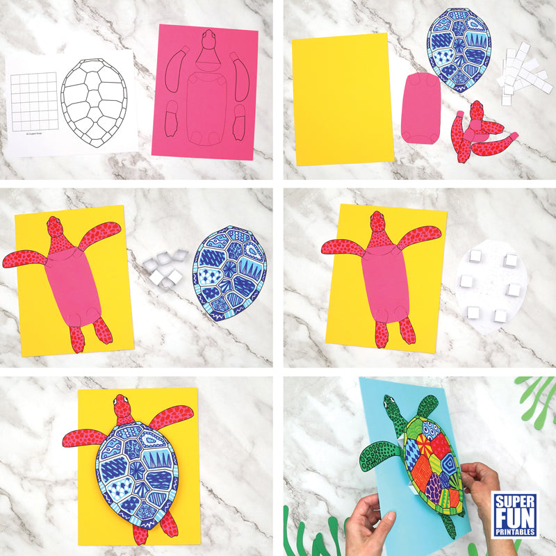 Turtle Doodle Art – Super Fun Printables