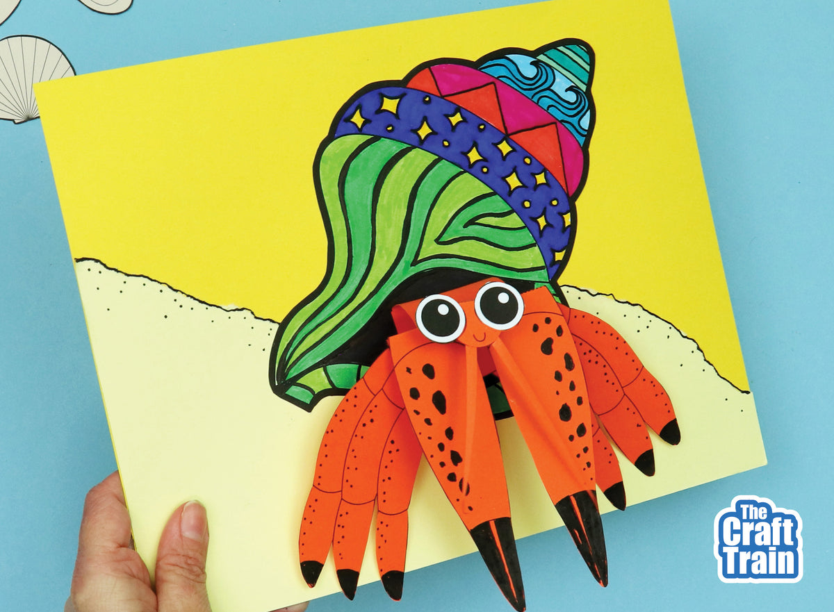 3D Hermit Crab Craft