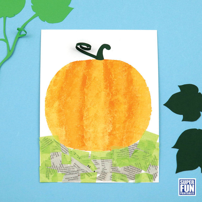 Pumpkin Sponge Painting