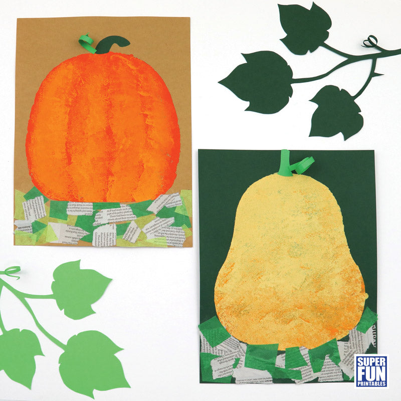 Pumpkin Sponge Painting