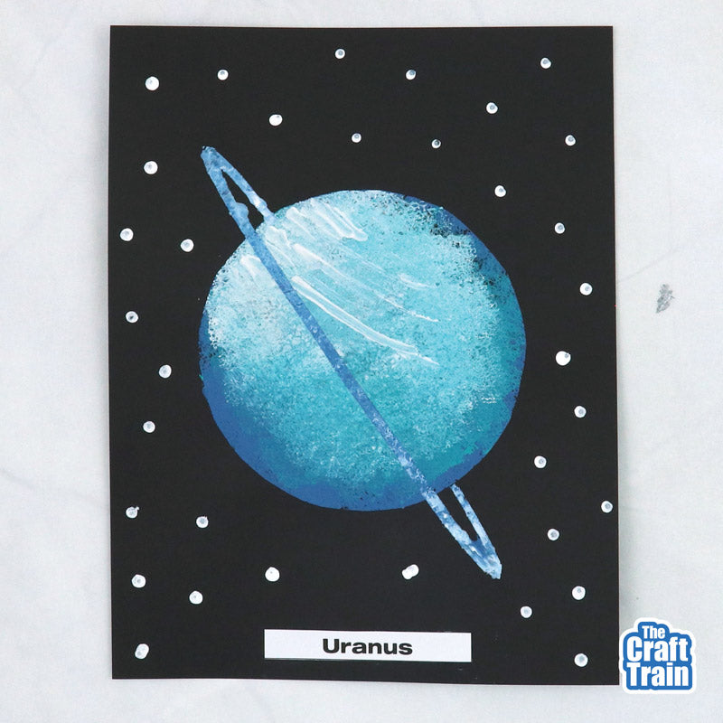 Solar System Sponge Art template