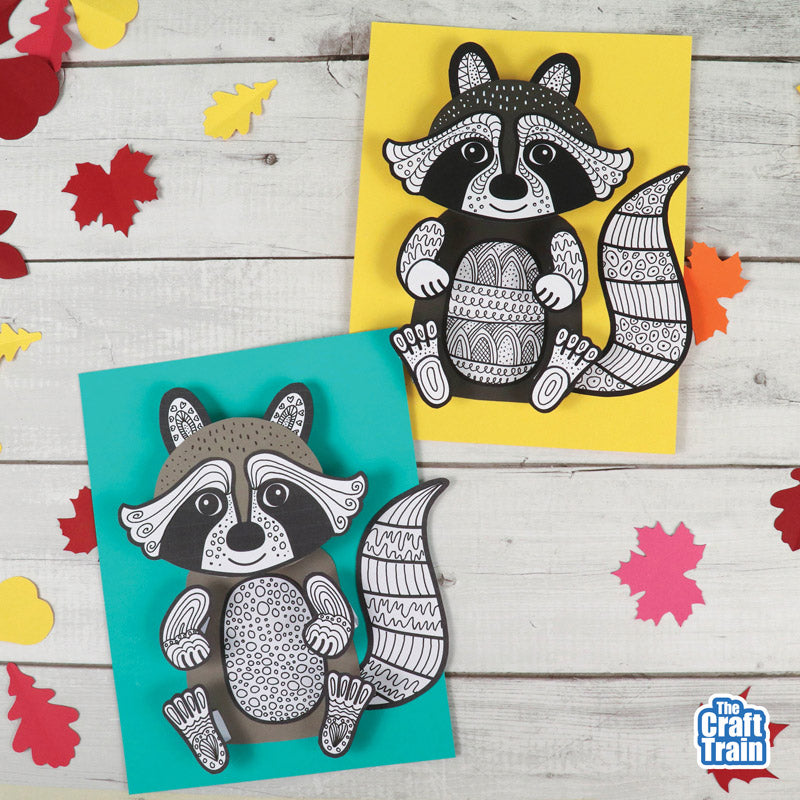 3D Pattern Art Raccoon