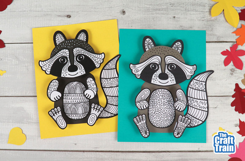 3D Pattern Art Raccoon
