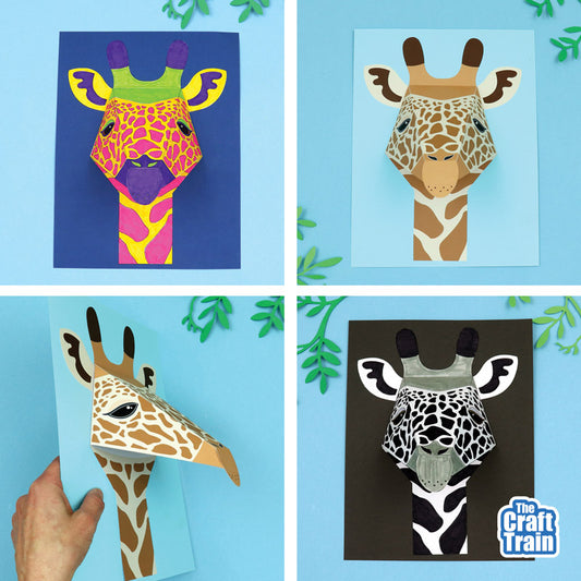 3D Giraffe Portrait