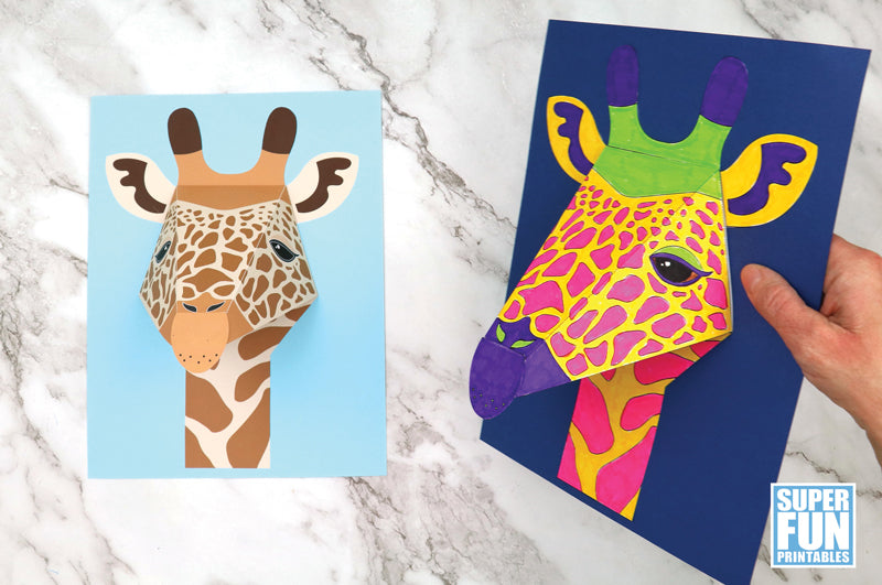 3D Giraffe Portrait