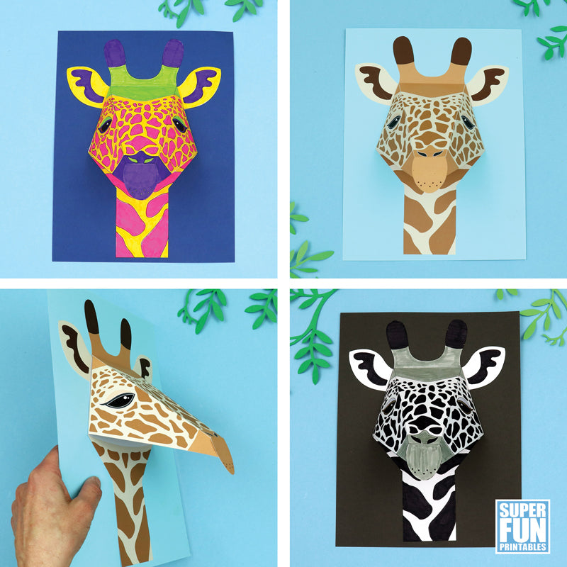 3D Giraffe Portrait