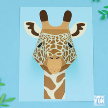 3D Giraffe Portrait