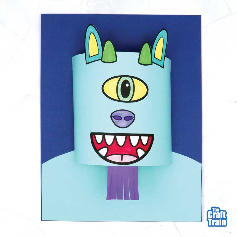 3D monster paper craft