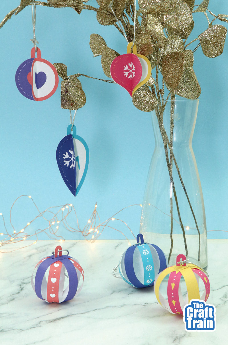 Paper Christmas Baubles