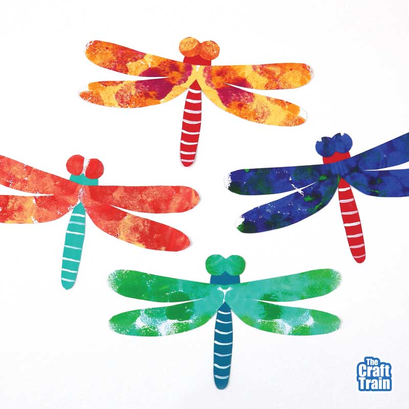 Dragonfly squish art project
