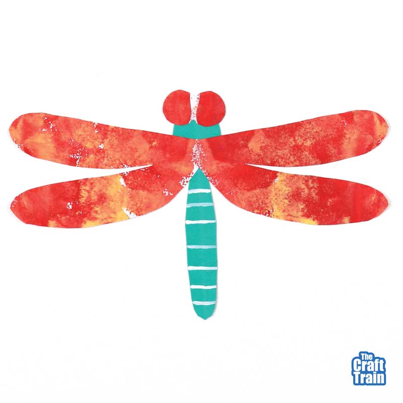 Dragonfly squish art project