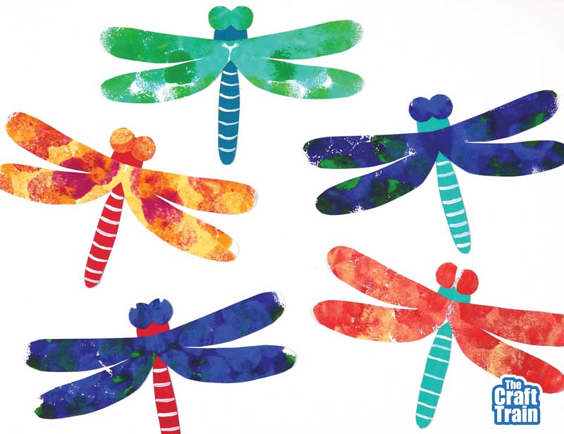 Dragonfly squish art project