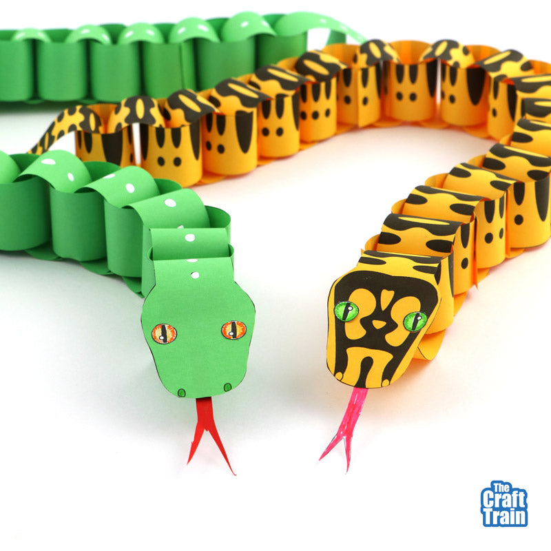 Paper chain snake
