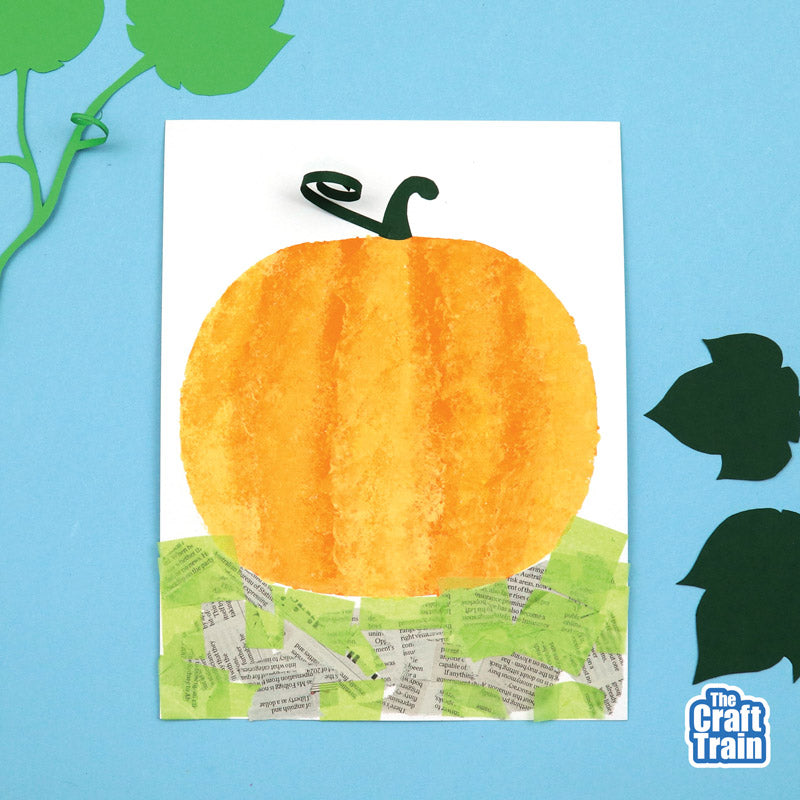 Pumpkin Sponge Painting