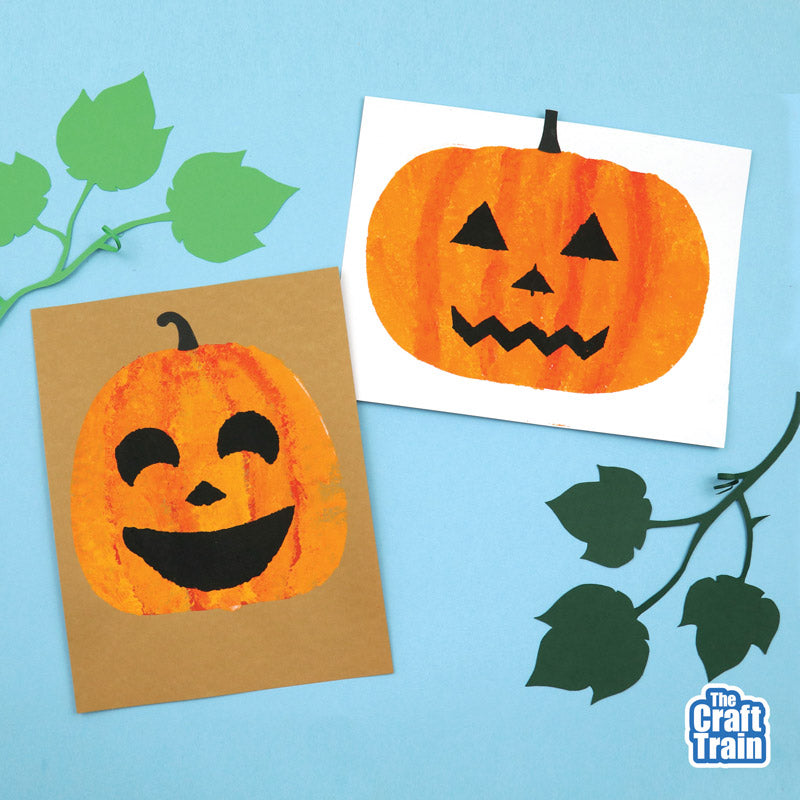 Pumpkin Sponge Painting