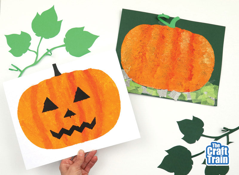Pumpkin Sponge Painting
