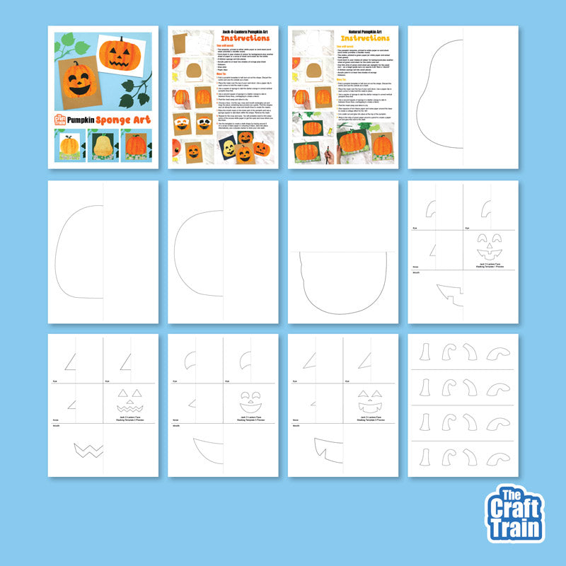 Pumpkin Sponge Painting