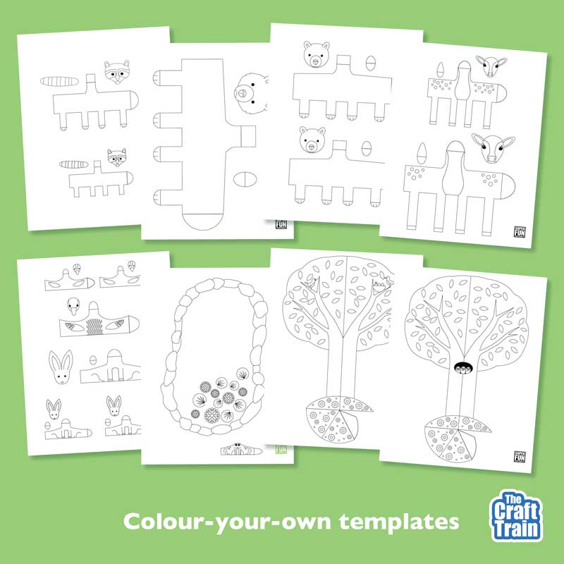Spring woodland paper craft