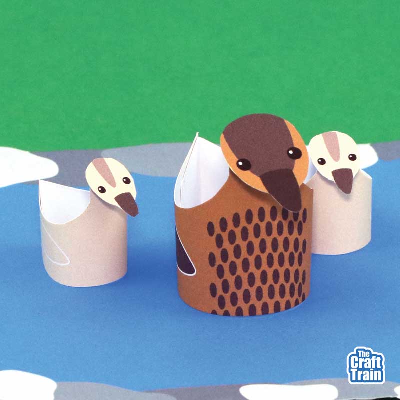 Spring woodland paper craft