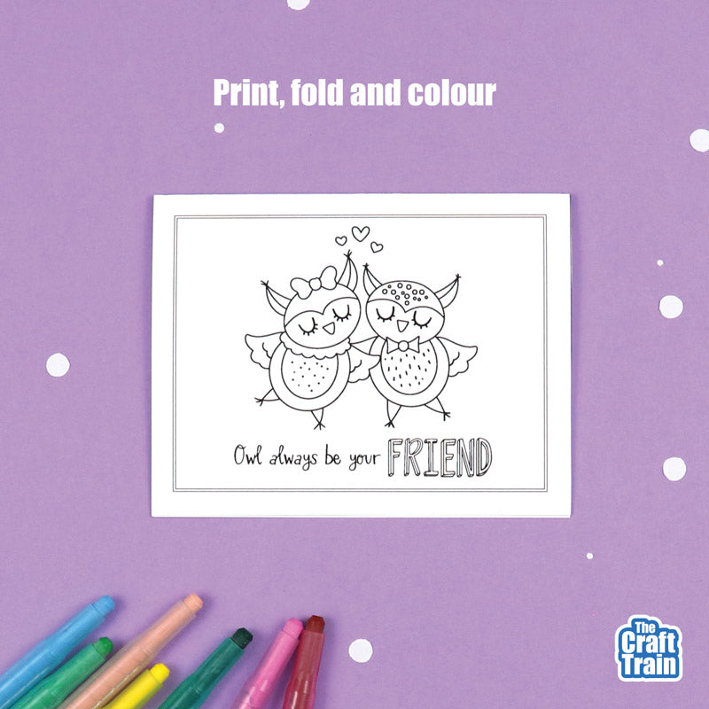Colouring Valenintine's Day cards