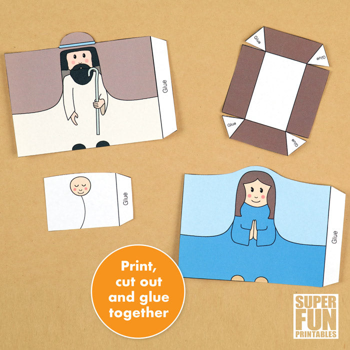 Printable nativity scene