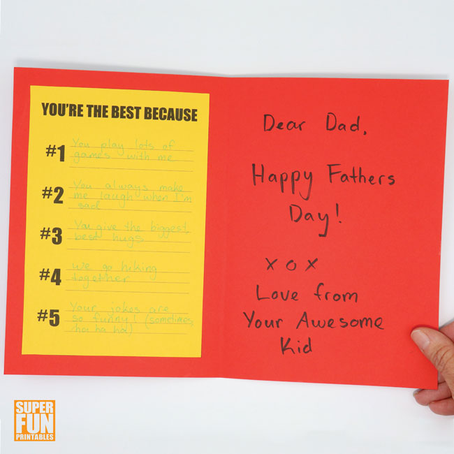 Best Dad Fathers Day Card