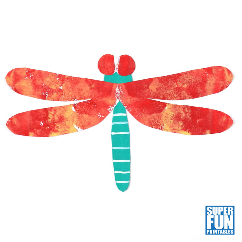 Dragonfly squish art project