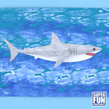 Great White shark craft – Super Fun Printables