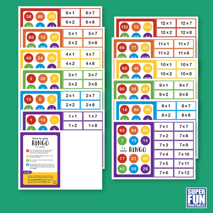 Times Table Bingo