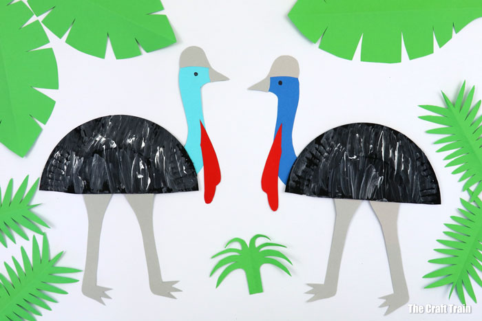 Paper Plate Cassowary