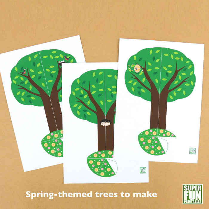 Spring woodland paper craft